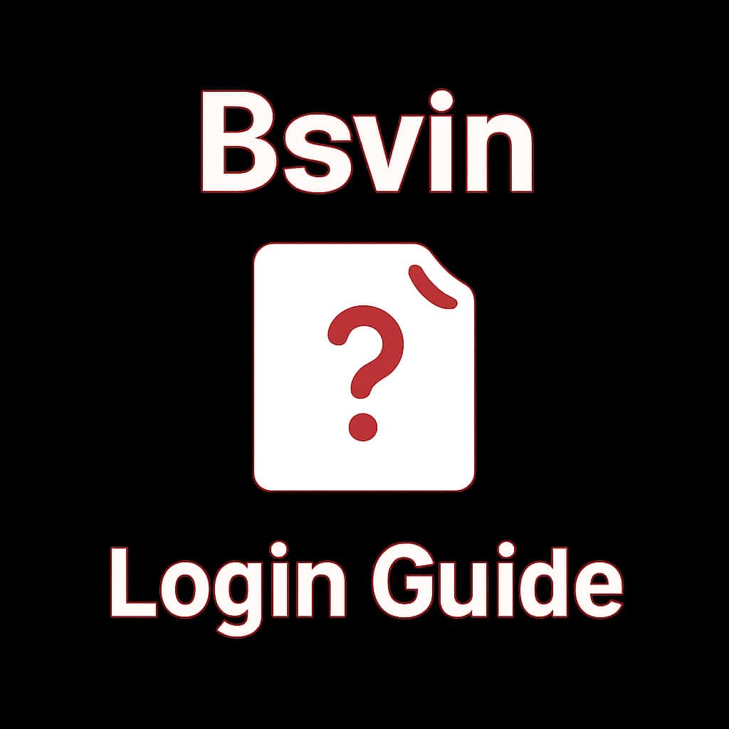 An icon representing Bsvin Login Guide in a professional style.