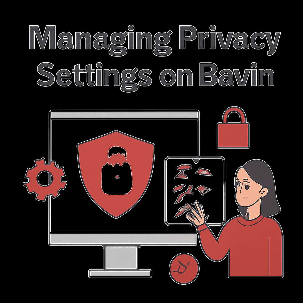 An educational diagram detailing privacy settings on Bsvin.