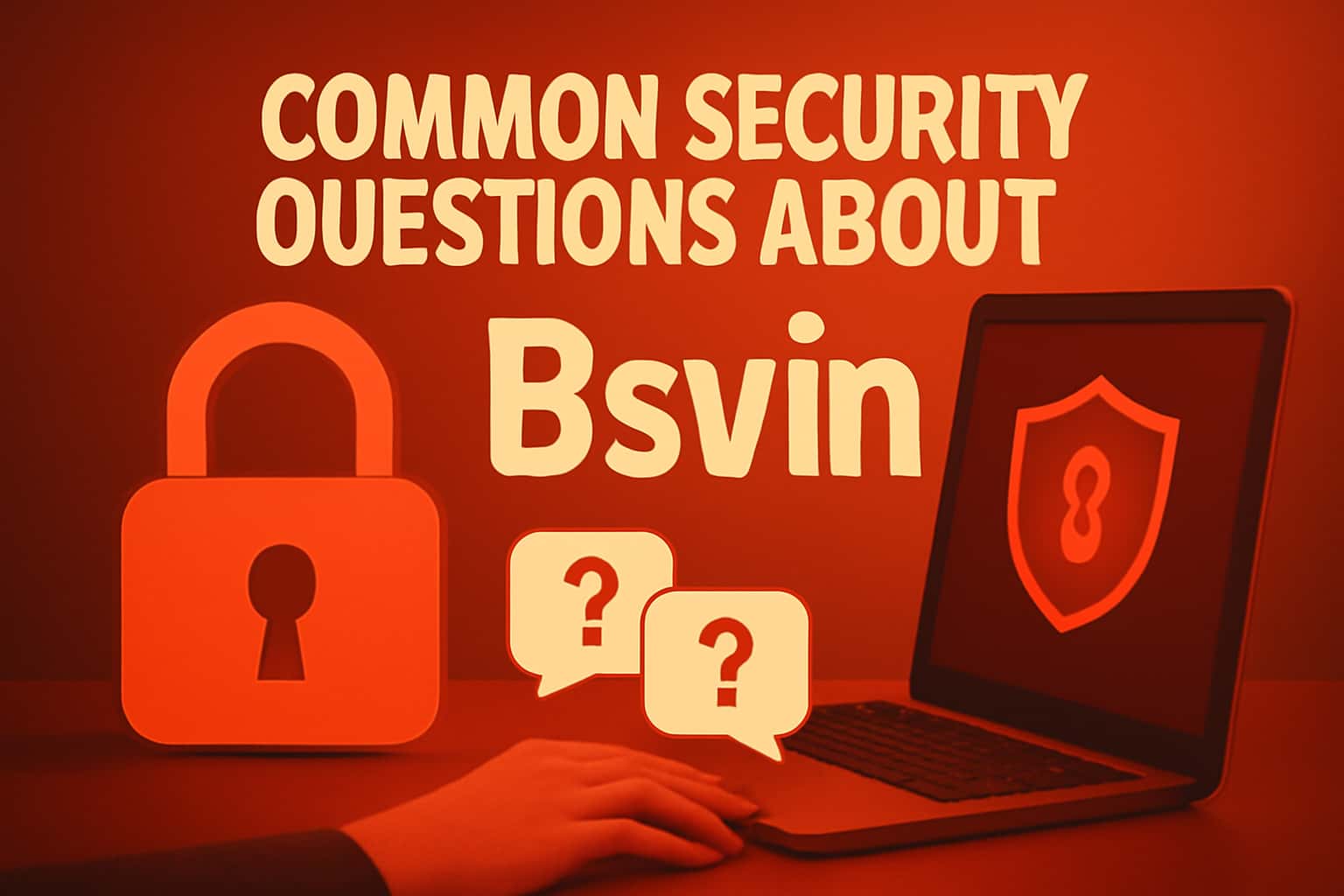 An informative scene featuring security elements relating to Bsvin.