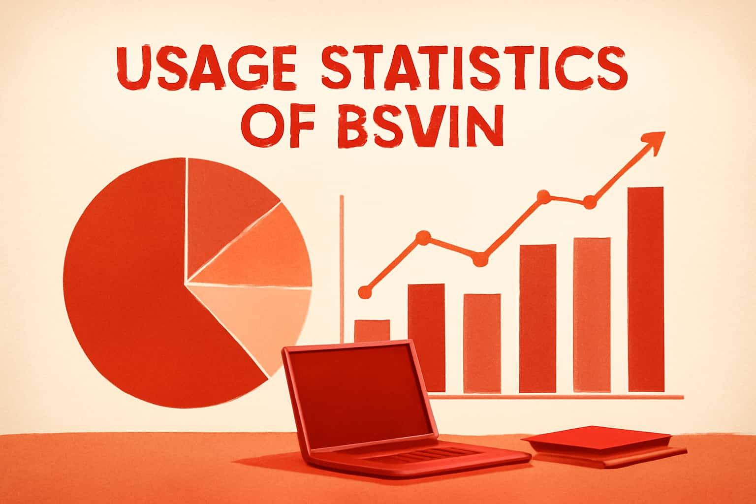 An informative visual representation of Bsvin usage statistics in a high-tech environment.