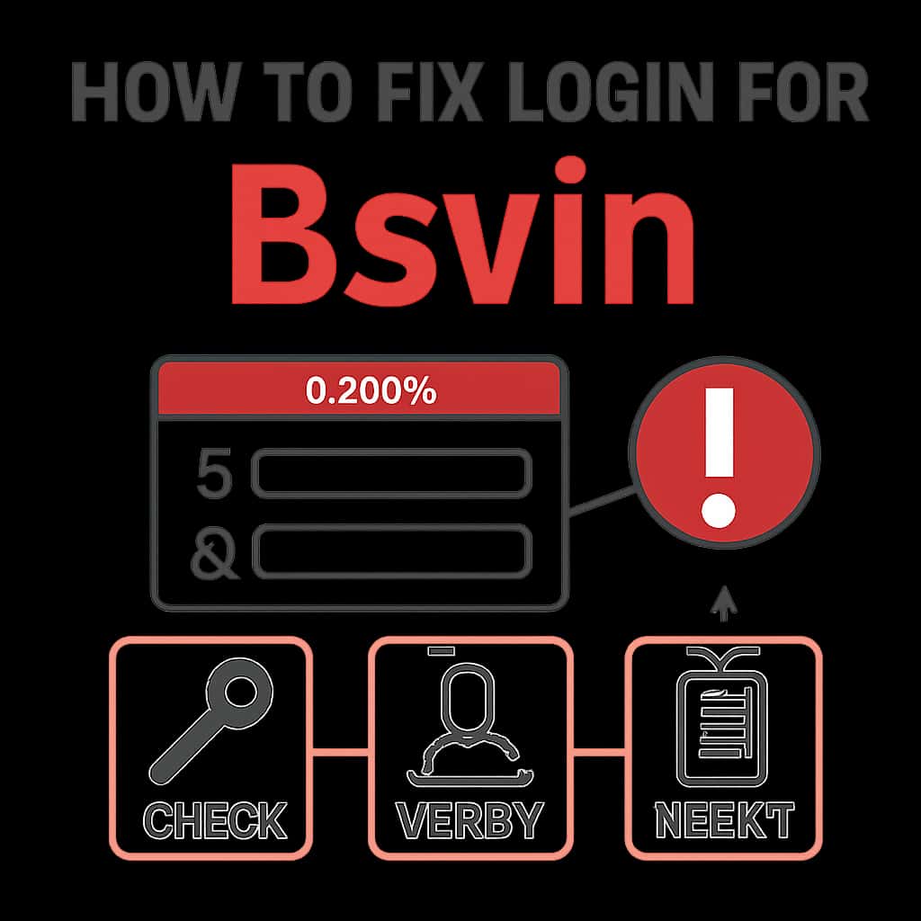 An educational diagram explaining login solutions for Bsvin.